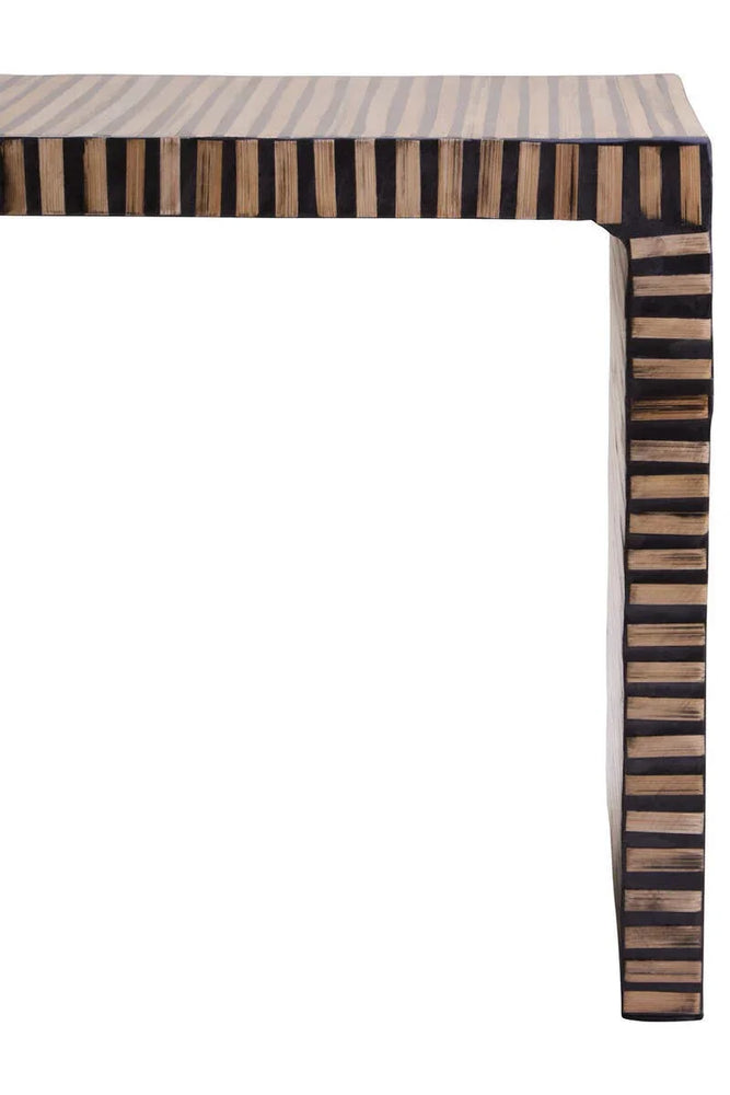 Bamboo Inlay Side Table