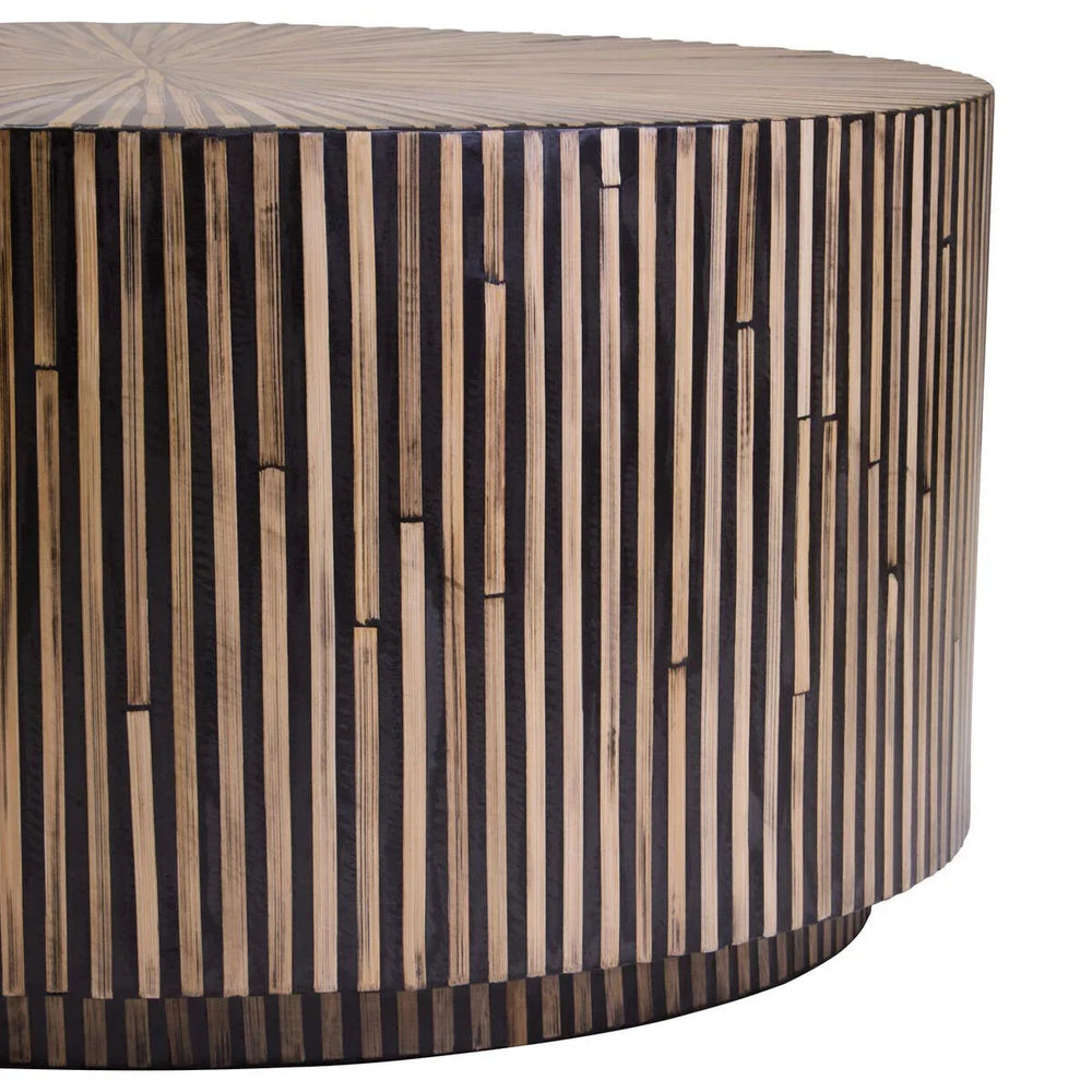 Bamboo Sunburst Coffee Table