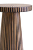 Bamboo Inlay Round Side Table