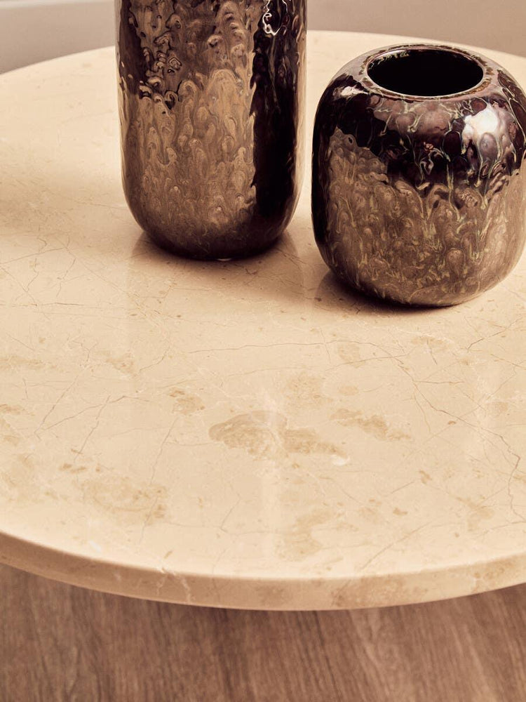 Cream Marble Coffee Table