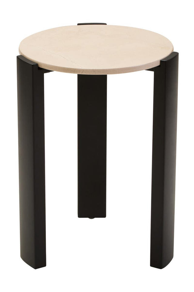 Cream Marble Side Table