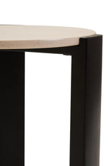 Cream Marble Side Table