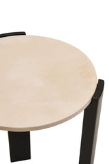 Cream Marble Side Table