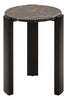 Marble Top Black Side Table