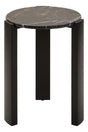 Marble Top Black Side Table