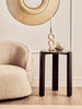 Marble Top Black Side Table