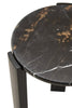 Marble Top Black Side Table