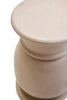 Cream Marble Stool Side Table