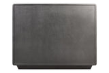 Three-drawer chest featuring a sleek brown-grey wood veneer finish, with a smooth top surface and minimalist design.