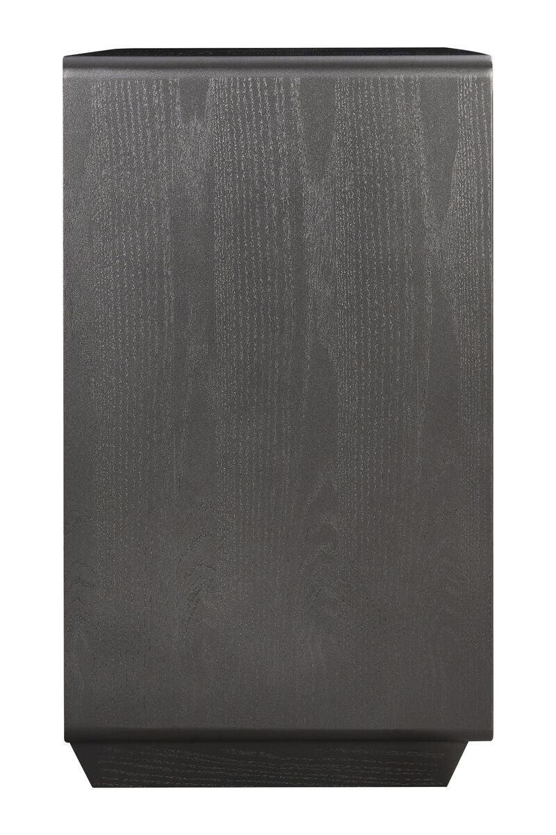 Brown and grey wood veneer seven-drawer dressing table featuring a sleek, modern design with a smooth surface and subtle wood grain texture.