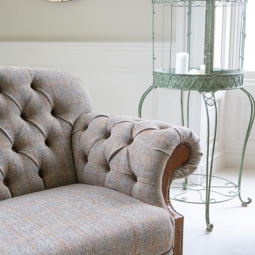 Haworth 3 seater Sofa in Hunting Lodge Tweed with Medium Oak Legs New 2024