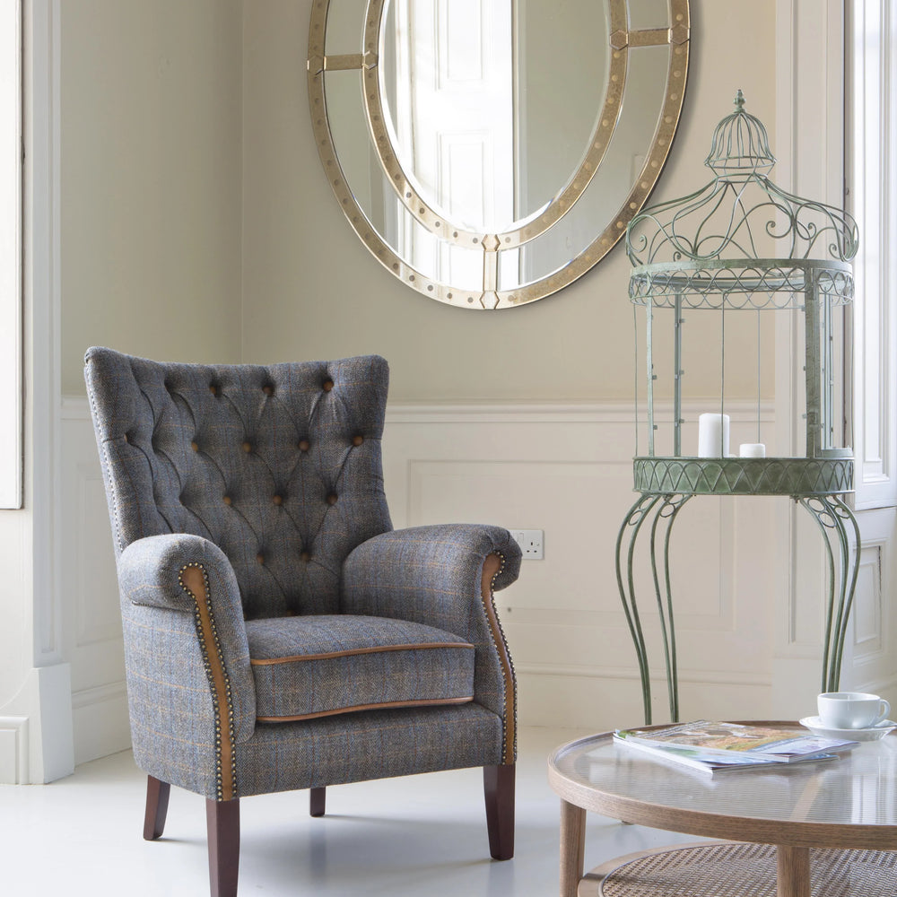 Hexham Chair (3HTP Moreland Harris Tweed)