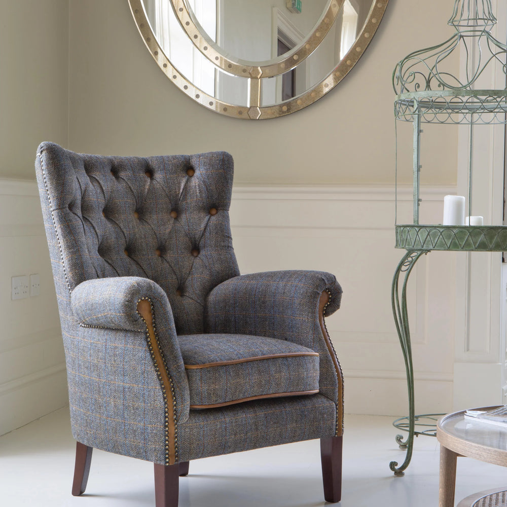 Hexham Chair (3HTP Moreland Harris Tweed)