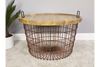 Basket With Wood Lid - 5868