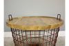 Basket With Wood Lid - 5868