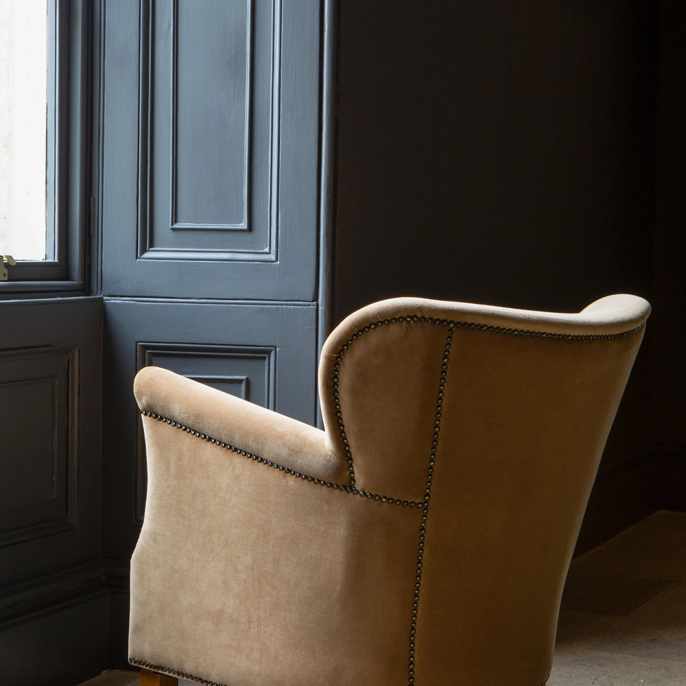 Dean Chair in Butterscotch Velvet Grade Fabric