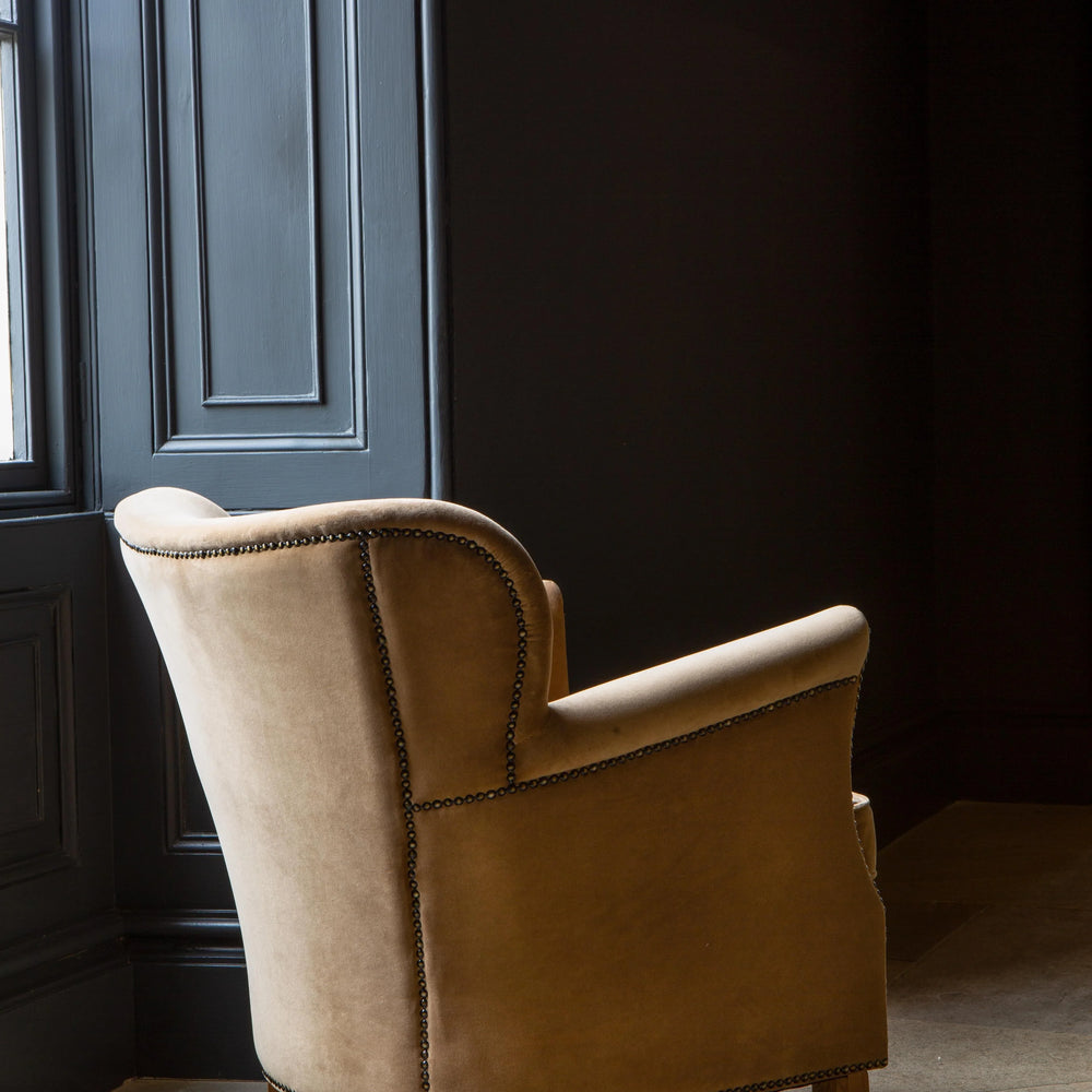 Dean Chair in Butterscotch Velvet Grade Fabric