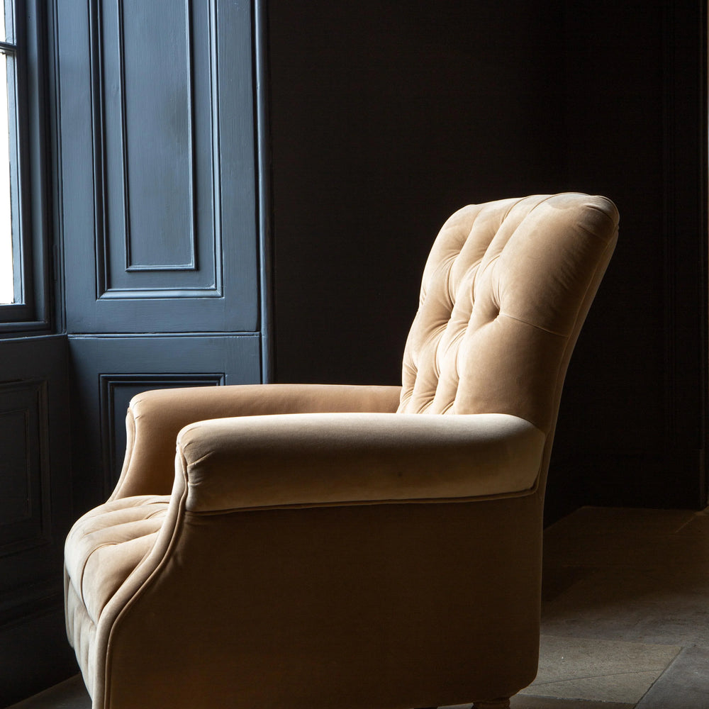 Westminster Armchair in Butterscotch Velvet Grade 1