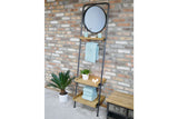 Industrial Shelves & Mirror