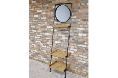 Industrial Shelves & Mirror
