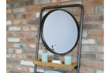 Industrial Shelves & Mirror