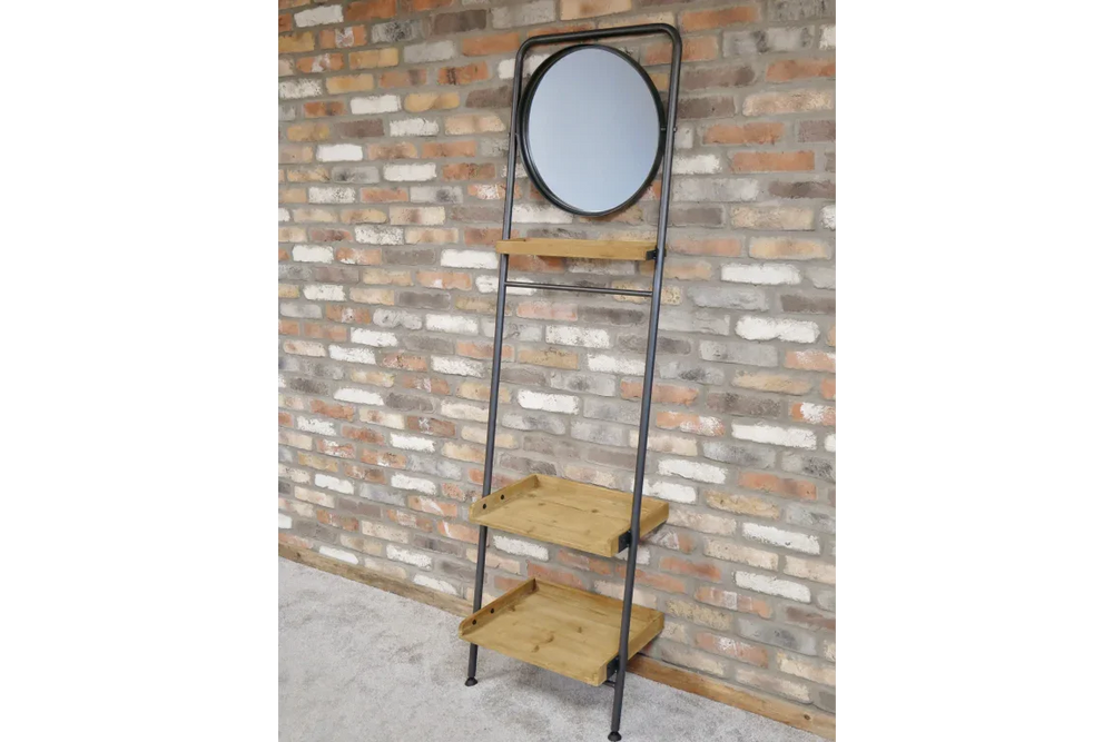 Industrial Shelves & Mirror - 5940