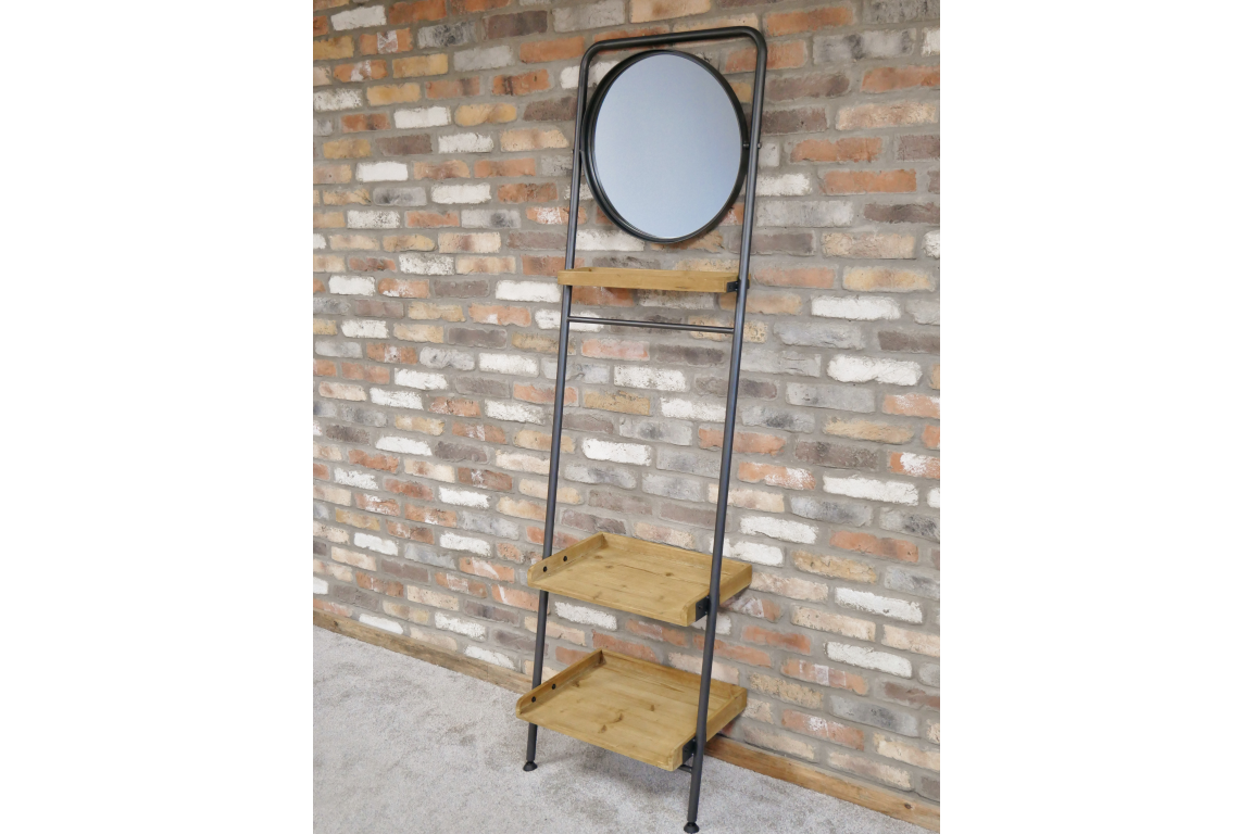 Industrial Shelves & Mirror - 5940