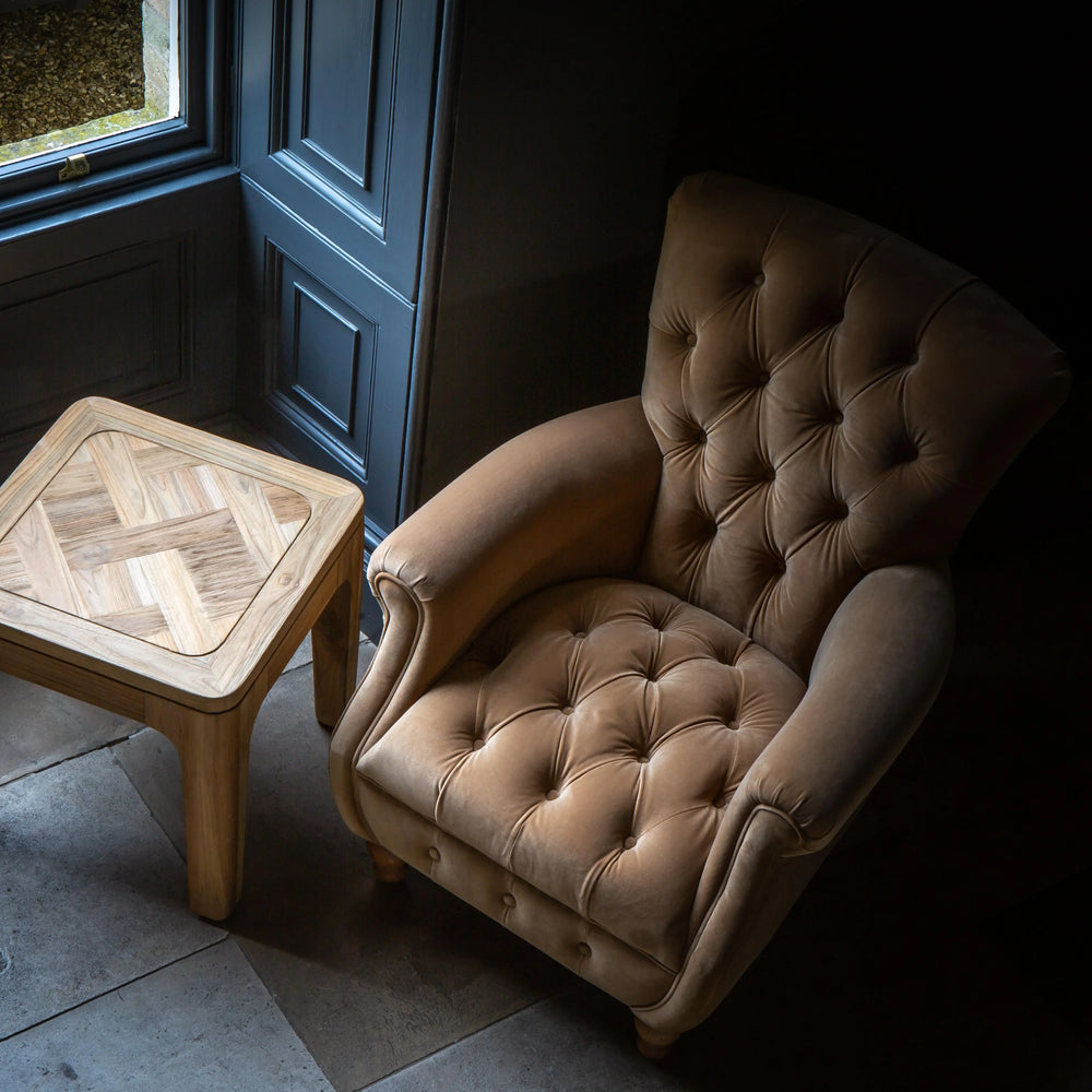 Westminster Armchair in Butterscotch Velvet Grade 1
