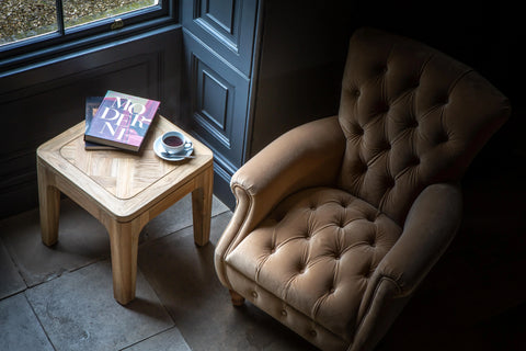 Westminster Armchair in Butterscotch Velvet Grade 1