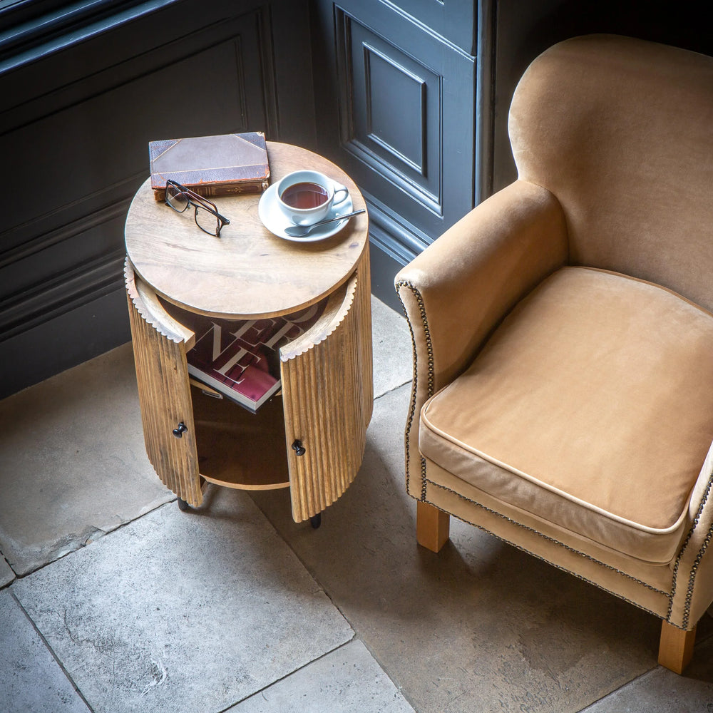 Dean Chair in Butterscotch Velvet Grade Fabric