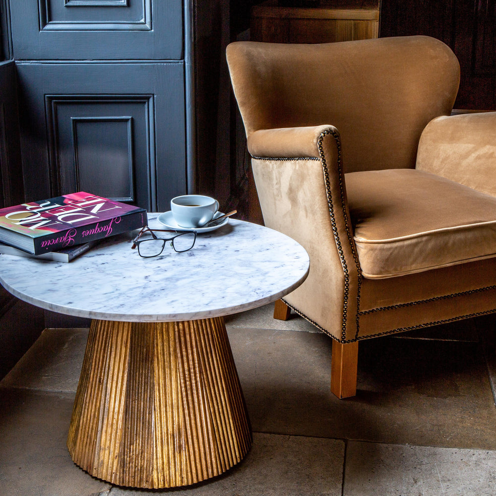 Dean Chair in Butterscotch Velvet Grade Fabric