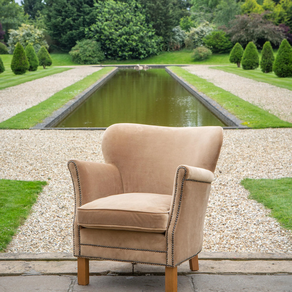 Dean Chair in Butterscotch Velvet Grade Fabric
