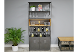 Retro Industrial Wine Cabinet - 5987