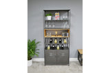 Retro Industrial Wine Cabinet