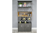 Retro Industrial Wine Cabinet