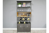 Retro Industrial Wine Cabinet