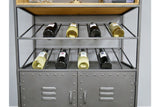 Retro Industrial Wine Cabinet
