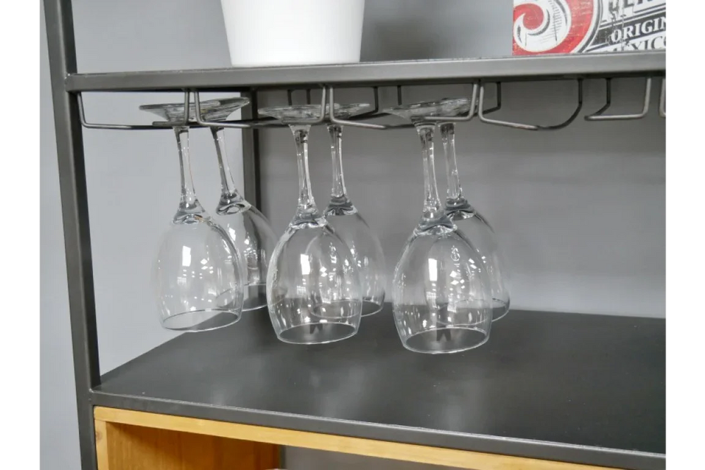 Retro Industrial Wine Cabinet - 5987