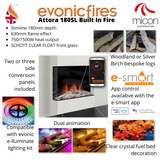 Evonic Halo 600 SL / Attora 180SL Built In Electric Fire