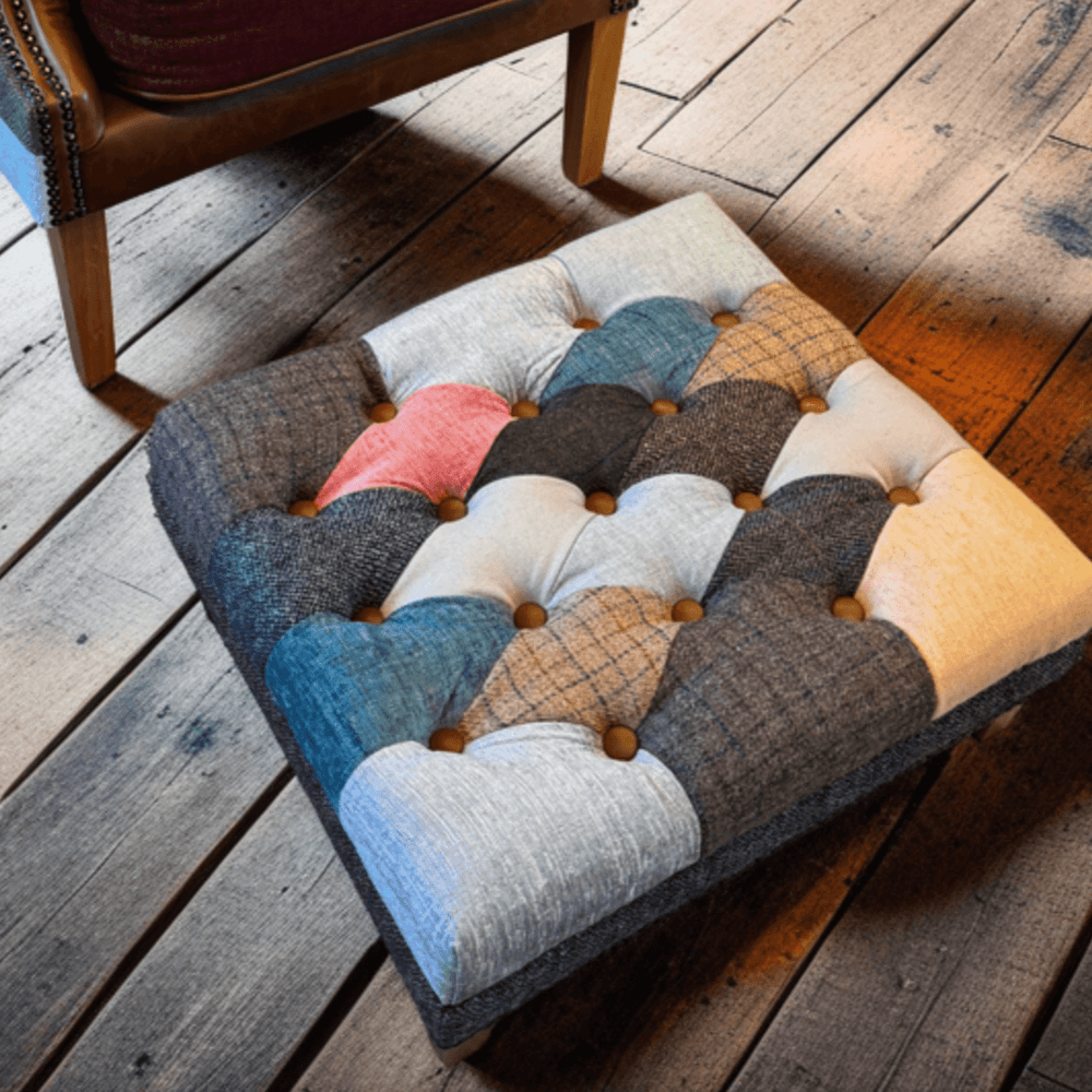 Kensington Mini Pullout Patchwork Stool
