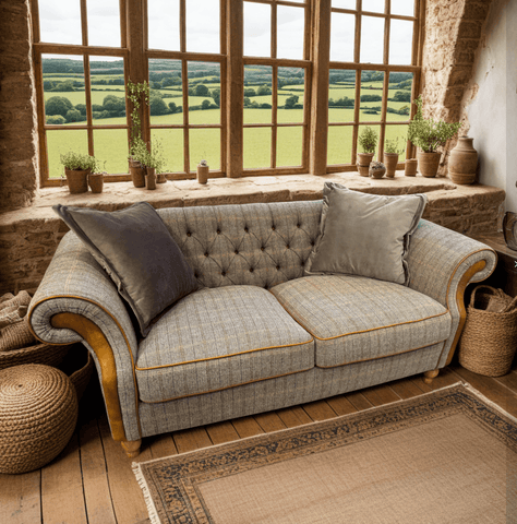 Edale 2 Seater Sofa in Harrington Tweed (Fellwood Lodge)