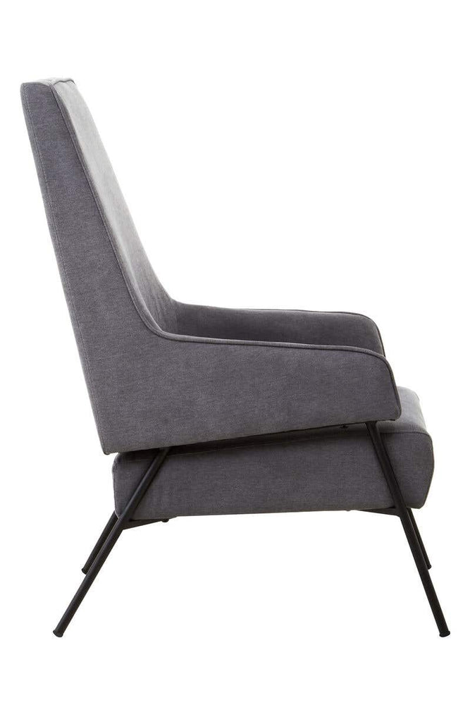 Luxe Ash Velvet Armchair