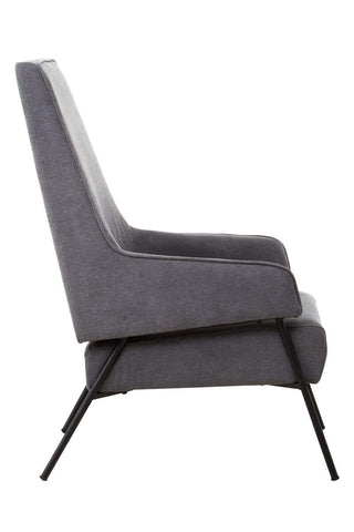 Luxe Ash Velvet Armchair