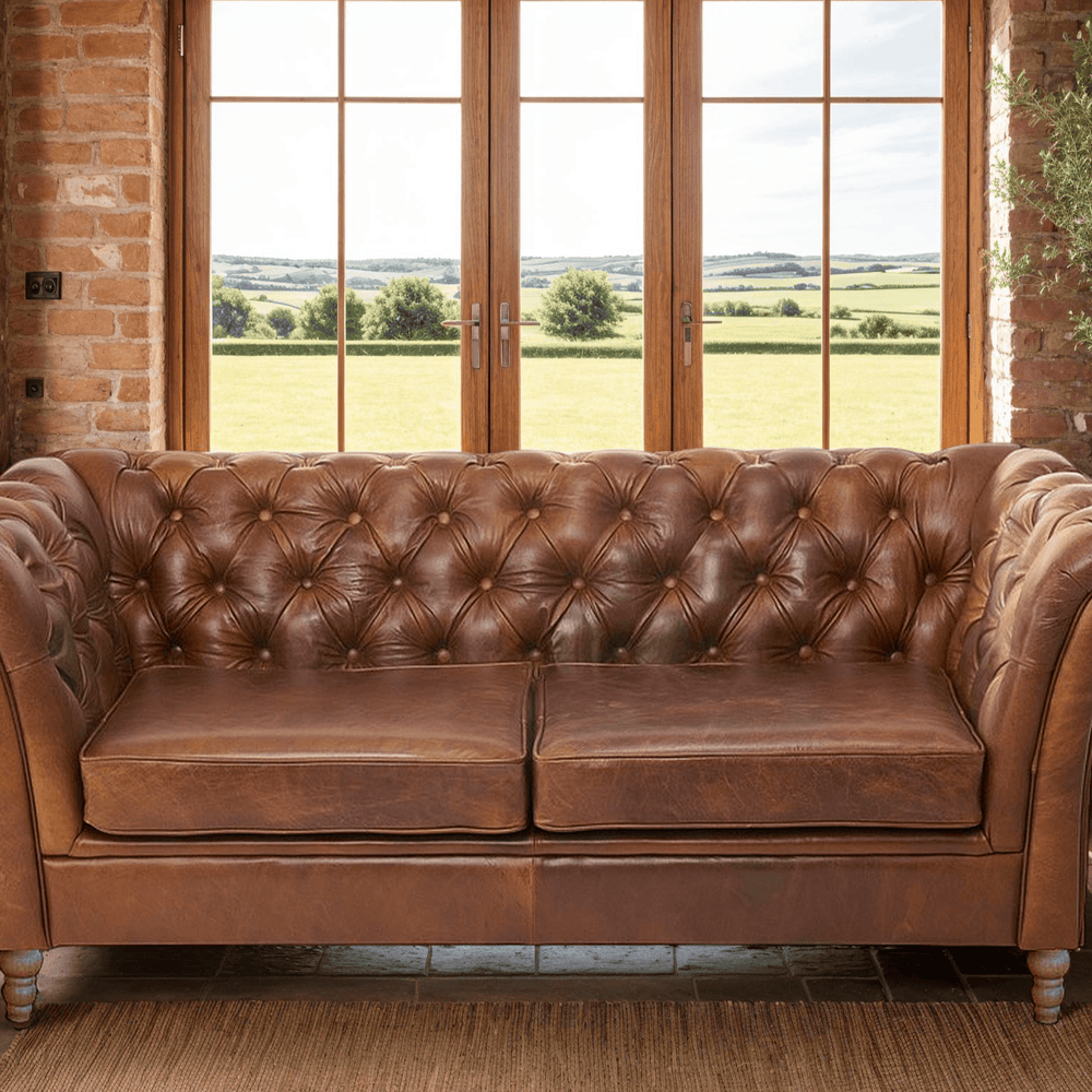 Granby 2 Seater Sofa - Fast Track Tan Leather