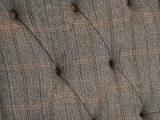 Westminster Armchair in Harrington Tweed (Fellwood Lodge) and Tan leather Trims