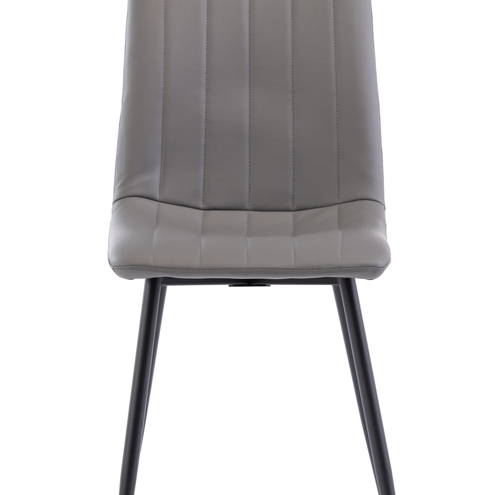 Set of 4 Stylish Grey Dining Chairs for Modern Homes