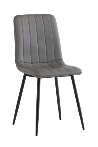 Set of 4 Stylish Grey Dining Chairs for Modern Homes