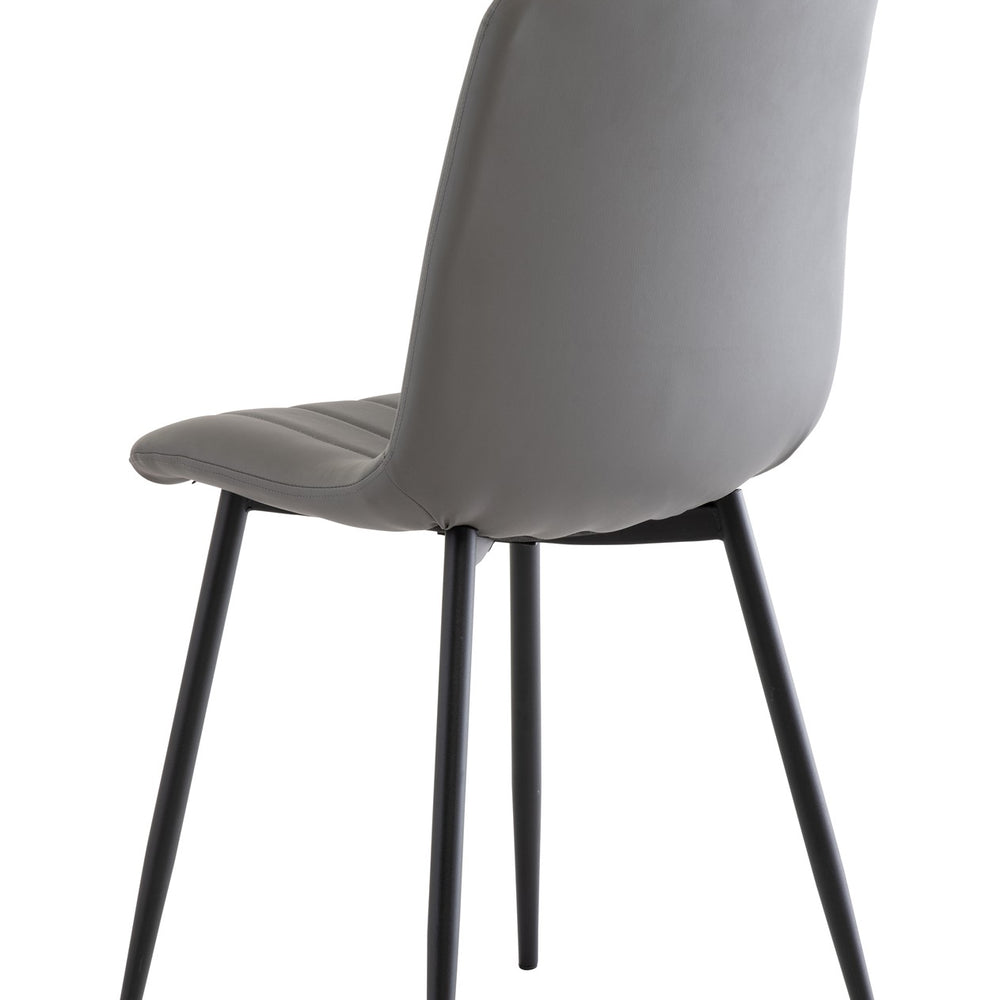 Set of 4 Stylish Grey Dining Chairs for Modern Homes
