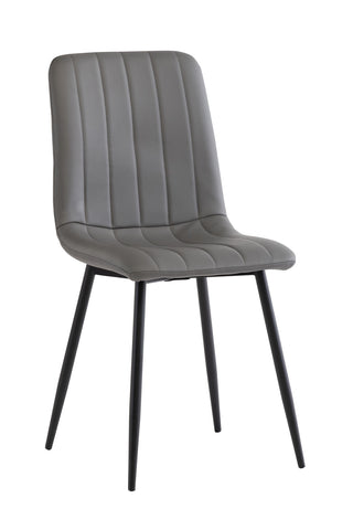 Set of 4 Stylish Grey Dining Chairs for Modern Homes