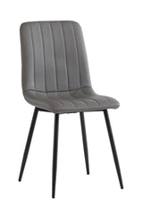 Set of 4 Stylish Grey Dining Chairs for Modern Homes